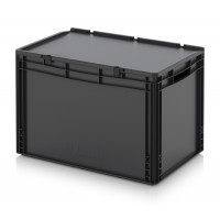 Plastic stackable Container external size 60x40x43.5cm